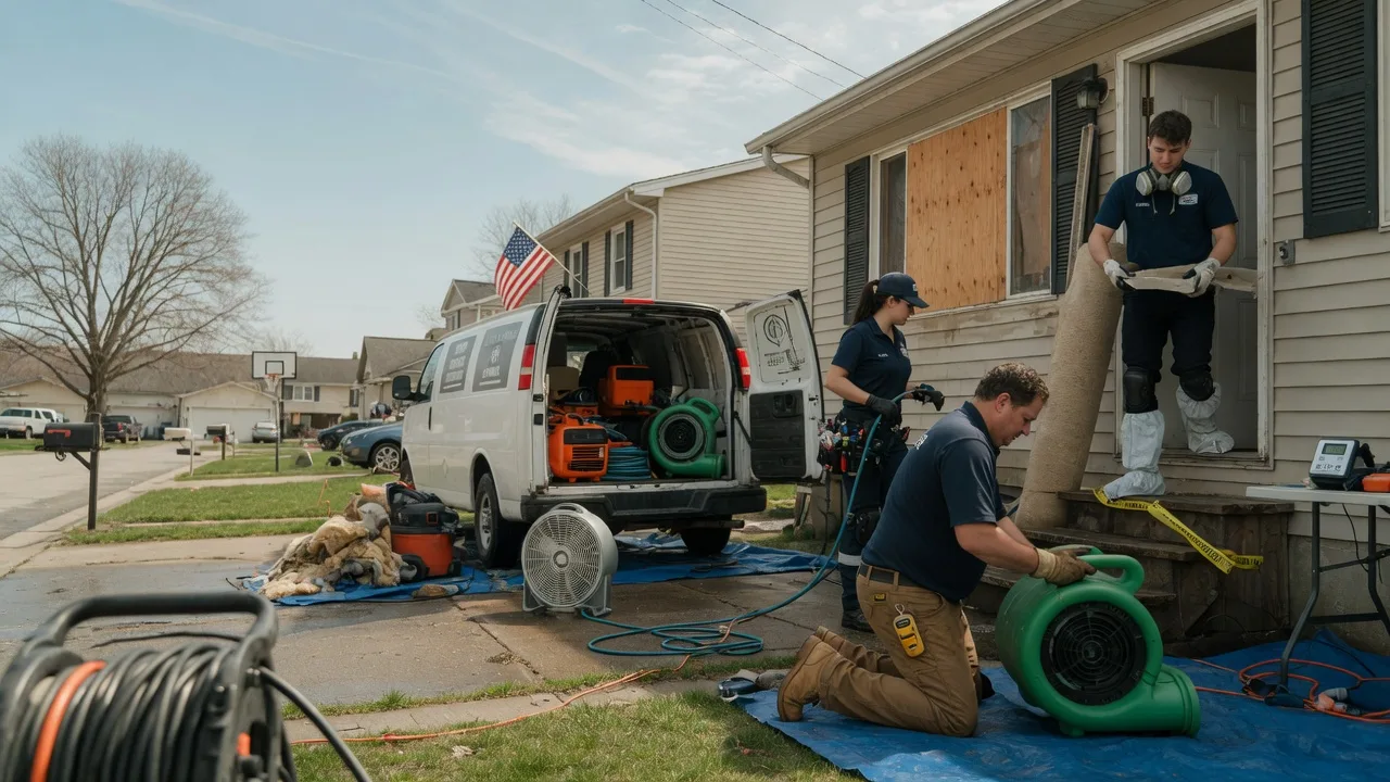 Water Damage Restoration in Hutchinson, PA near me